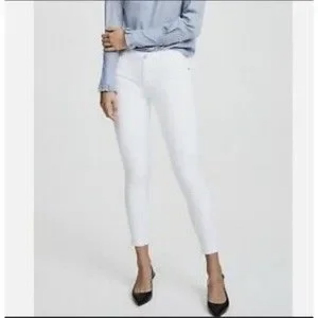 Womens J Brand White Capri Skinny Jeans 24